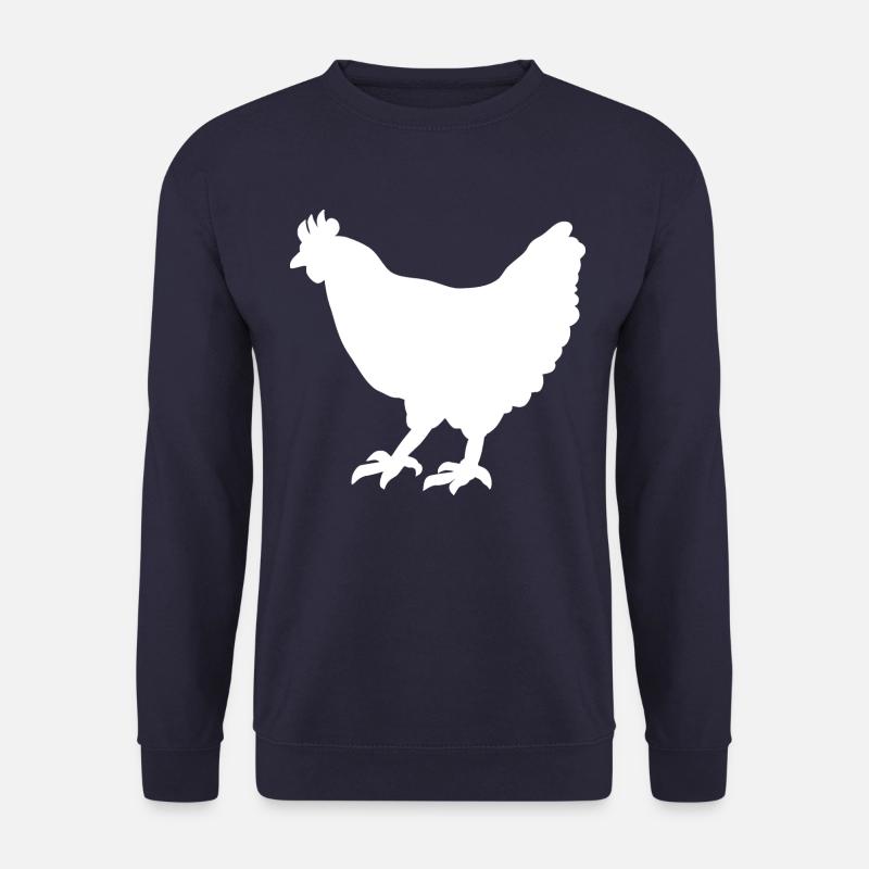 Huhn Henne Silhouette - Unisex Pullover - Navy
