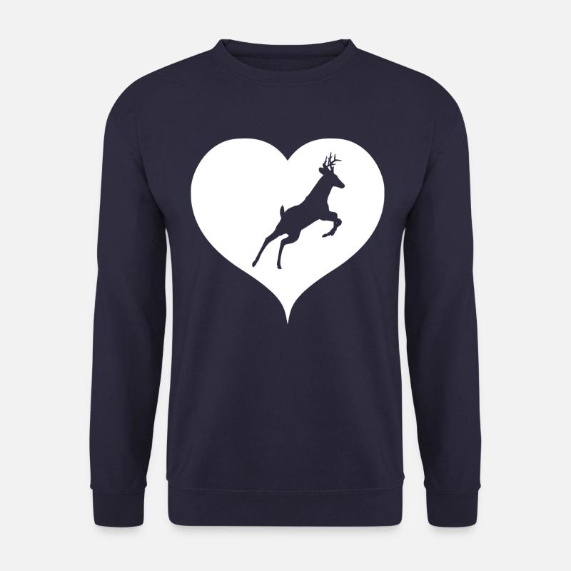 Reh mit Herz - Unisex Pullover - Navy