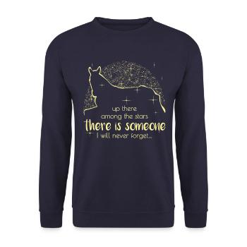 I Will Never Forget My Beloved Horse Gift - Unisex Sweatshirt - navy - Front - Alina (178cm) & Michal (187cm)