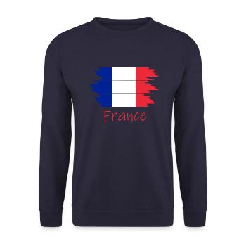 Frankreich France - Unisex Pullover - Navy - Vorne - Alina (178cm) & Michal (187cm)