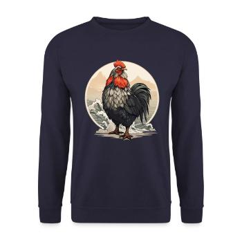 Coq - Sweat-shirt Unisexe - marine - Devant - Alina (178cm) & Michal (187cm)