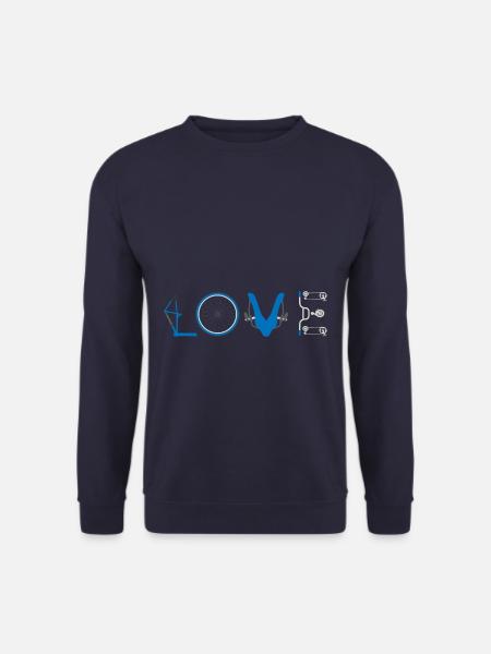 Love Bicycle Cyclist - Unisex Pullover - Navy