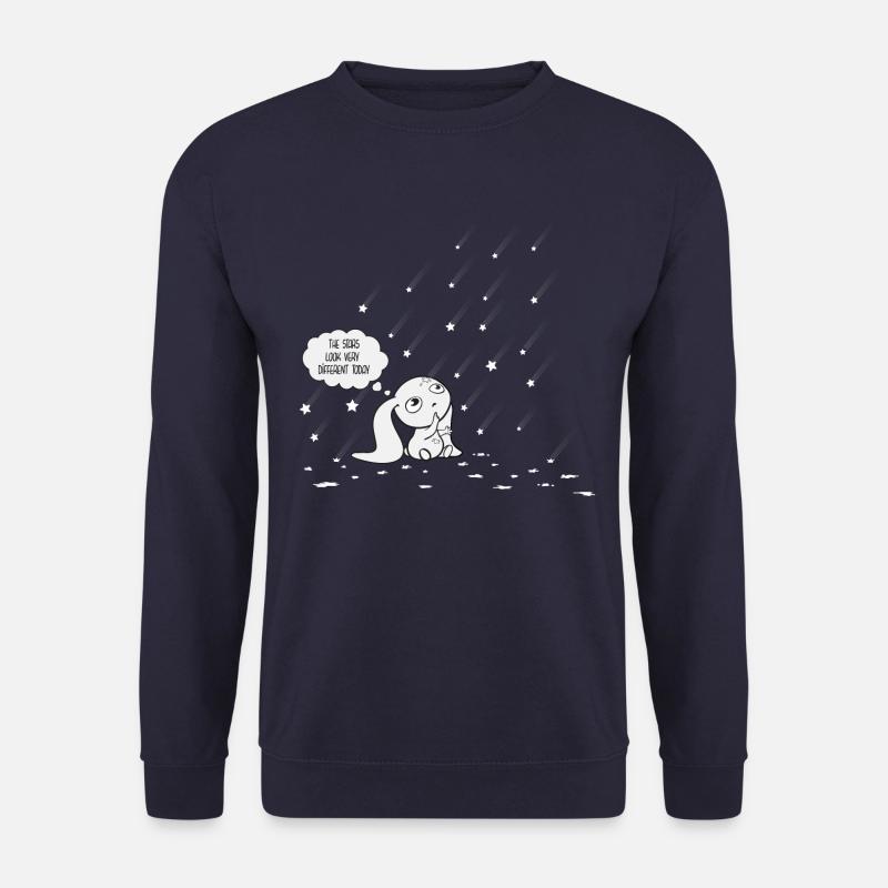 Comic Hase mit Sternen - Unisex Pullover - Navy
