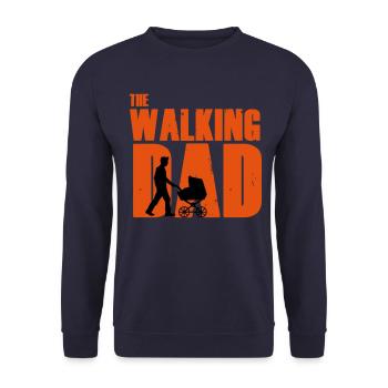Le père de la marche - Sweat-shirt Unisexe - marine - Devant - Alina (178cm) & Michal (187cm)