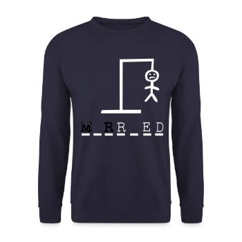 Pendu assassiné - Sweat-shirt Unisexe - marine - Devant - Alina (178cm) & Michal (187cm)