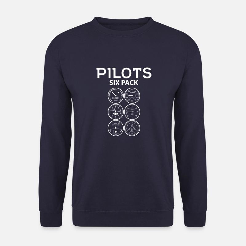 Piloten Sixpack Geschenk - Unisex Pullover - Navy