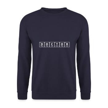 Docteur Chimie Cadeau - Sweat-shirt Unisexe - marine - Devant - Alina (178cm) & Michal (187cm)