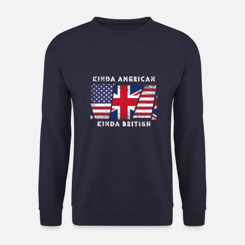 Kinda American Kinda British - Unisex Sweatshirt - navy
