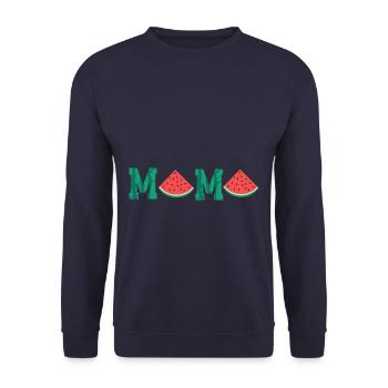 Watermelon Mama - Unisex Pullover - Navy - Vorne - Alina (178cm) & Michal (187cm)