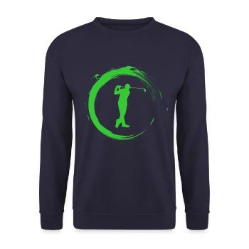 Golfer - Unisex Pullover - Navy - Vorne - Alina (178cm) & Michal (187cm)