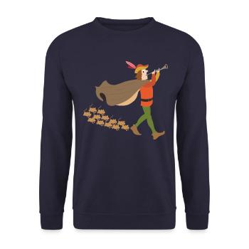 Les rats - Sweat-shirt Unisexe - marine - Devant - Alina (178cm) & Michal (187cm)