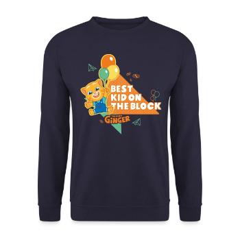 Talking Ginger Balloons - Unisex Sweatshirt - navy - Front - Alina (178cm) & Michal (187cm)