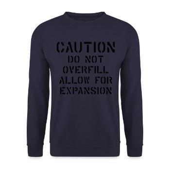 MISE EN GARDE NE PAS TROP REMPLIR. PERMETTRE UNE EXPANSION - Sweat-shirt Unisexe - marine - Devant - Alina (178cm) & Michal (187cm)