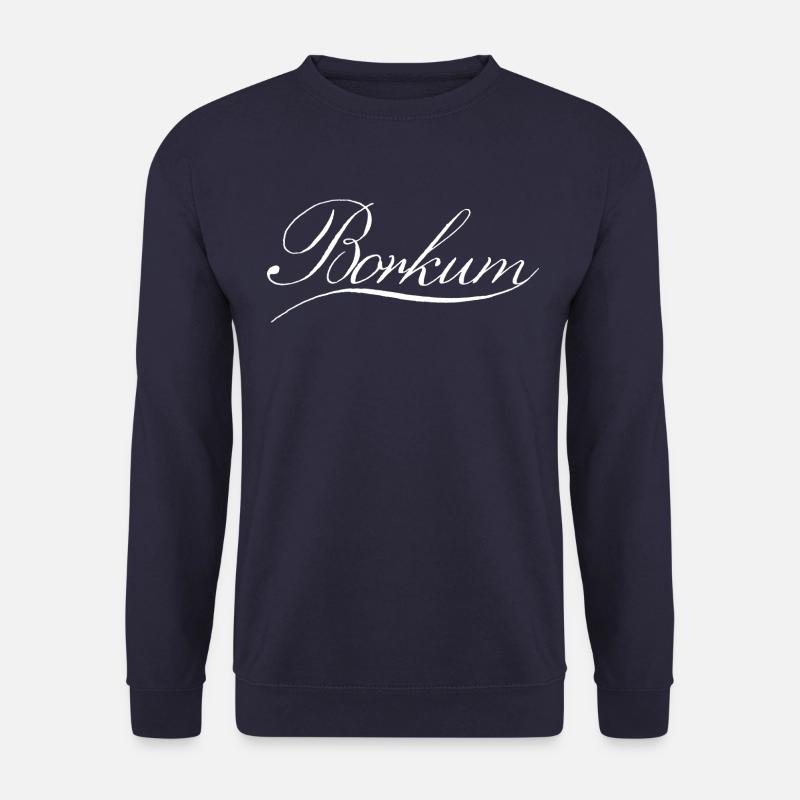 Borkum Schriftzug - Unisex Pullover - Navy