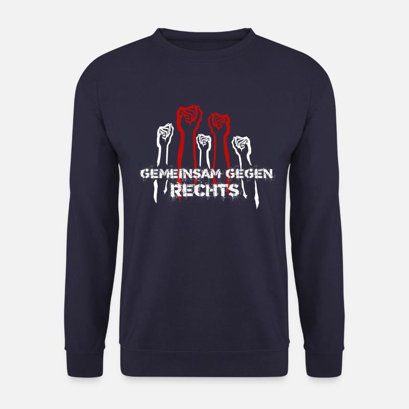 Gemeinsam gegen Rechts - Unisex Pullover - Navy