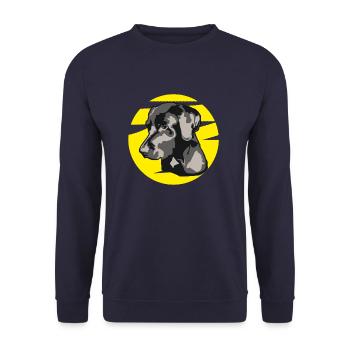 Labrador - Unisex Sweatshirt - navy - Front - Alina (178cm) & Michal (187cm)