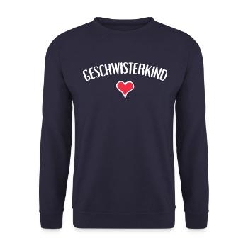 T-shirt cœur de frère et sœur - Sweat-shirt Unisexe - marine - Devant - Alina (178cm) & Michal (187cm)
