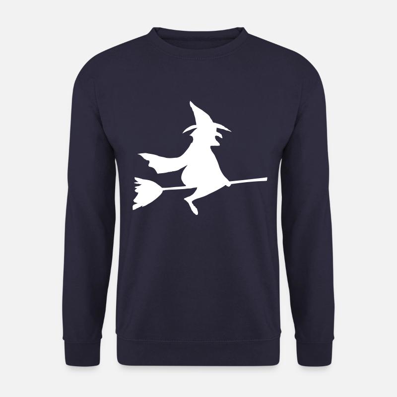 Sorcière sur balai - Sweat-shirt Unisexe - marine