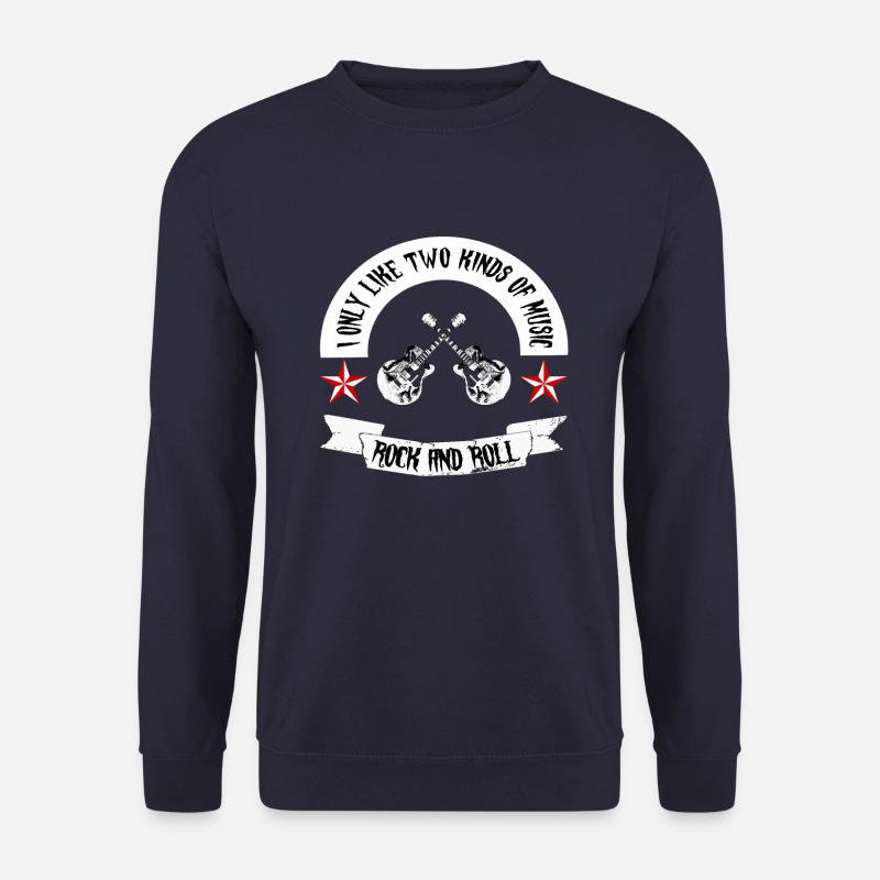 Wenn Du Rock´n´Roll und liebst, ist das Perfekt - Unisex Pullover - Navy
