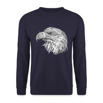 Adler - Unisex Pullover - Navy - Vorne - Alina (178cm) & Michal (187cm)