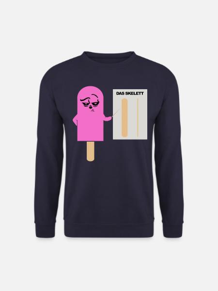 Das Skelett - Eis - Eis am Stil - Eis Anatomie - Unisex Pullover - Navy