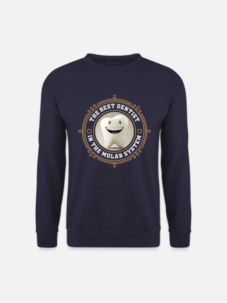 Best dentist in the molar system - bester Zahnarzt - Unisex Pullover - Navy