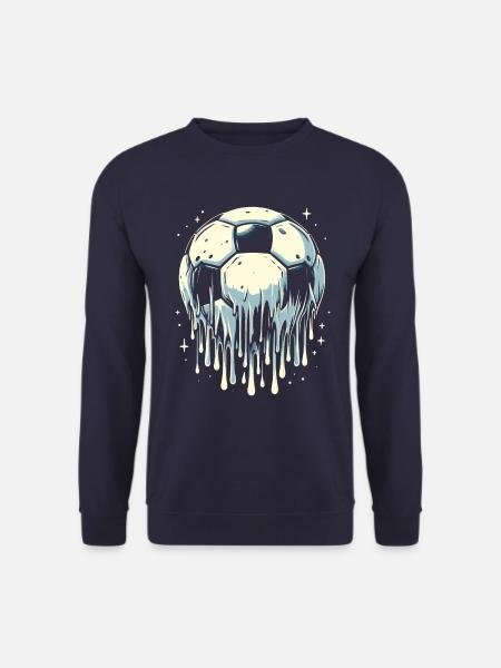 Schmelzender Fussball - Unisex Pullover - Navy