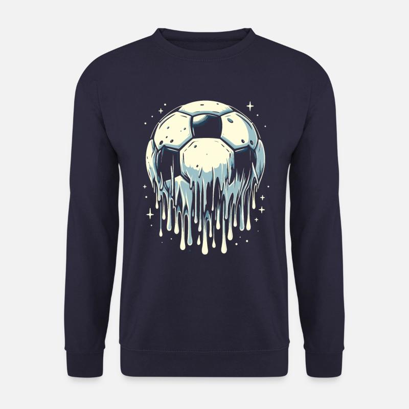 Schmelzender Fussball - Unisex Pullover - Navy