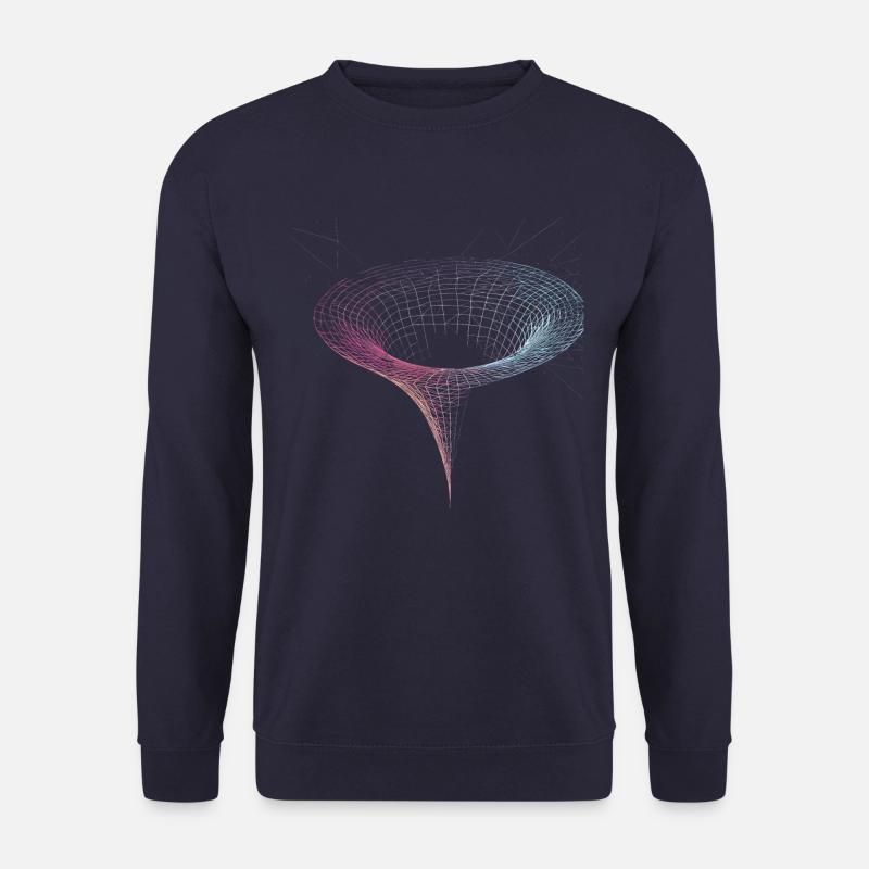 Sort hultragt i rummet - Unisex sweater - marineblå