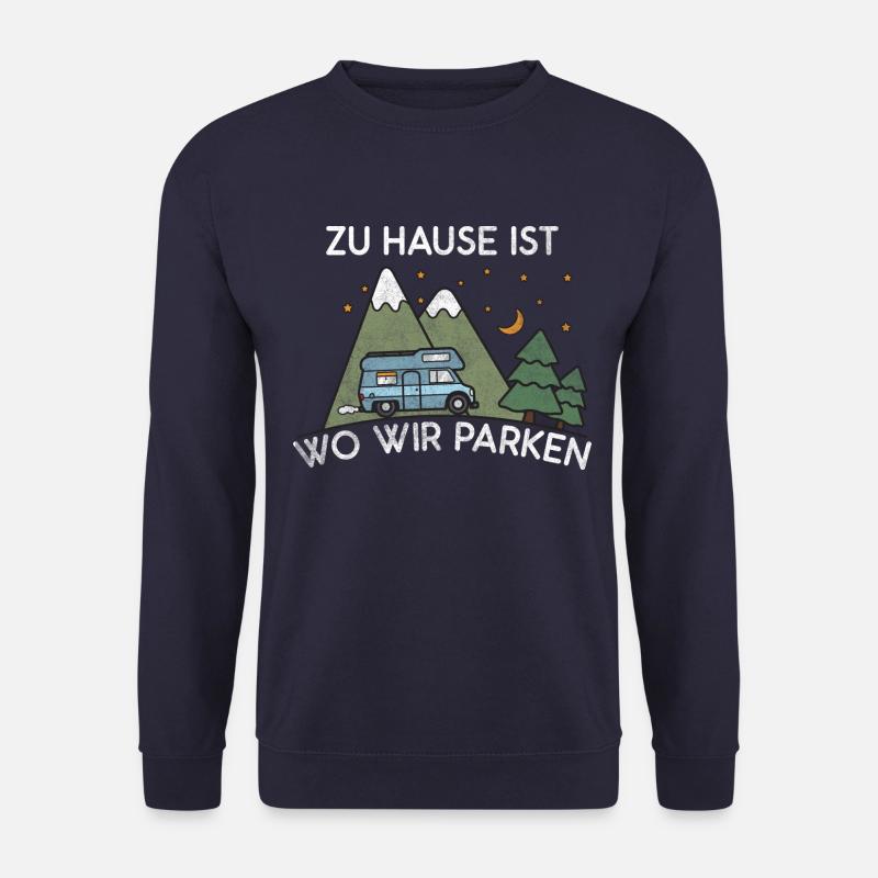 Camping zu Hause ist wo wir parken - Unisex Pullover - Navy