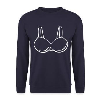 soutien-gorge - Sweat-shirt Unisexe - marine - Devant - Alina (178cm) & Michal (187cm)