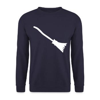 Witches broom - Unisex Sweatshirt - navy - Front - Alina (178cm) & Michal (187cm)