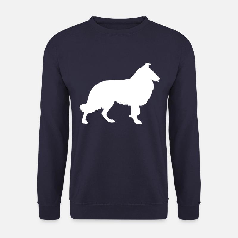 Collie Langhaar Hund - Unisex Pullover - Navy
