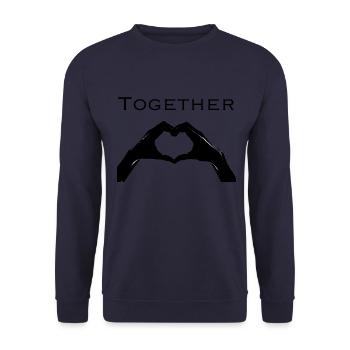 Together - Unisex Pullover - Navy - Vorne - Alina (178cm) & Michal (187cm)