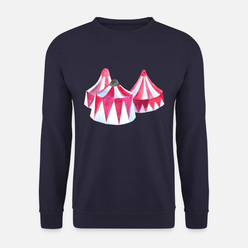 Circus tent watercolor - Unisex Sweatshirt - navy