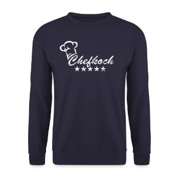 Chef Star Chef Chef's Hat 5 Star Chef Grunge - Unisex Sweatshirt - navy - Front - Alina (178cm) & Michal (187cm)