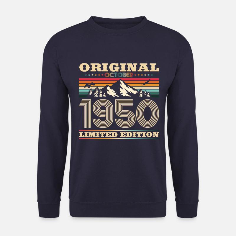 73. Geburtstag Original Oktober Jahrgang 1950 - Unisex Pullover - Navy