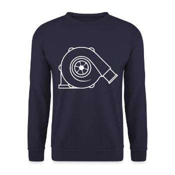 Cadeau de réglage de la pression de suralimentation du turbocompresseur turbo - Sweat-shirt Unisexe - marine - Devant - Alina (178cm) & Michal (187cm)