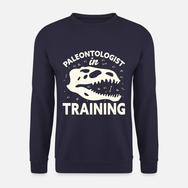 Paleontologist in Training Dinosaur Fossil - Unisex Pullover - Navy