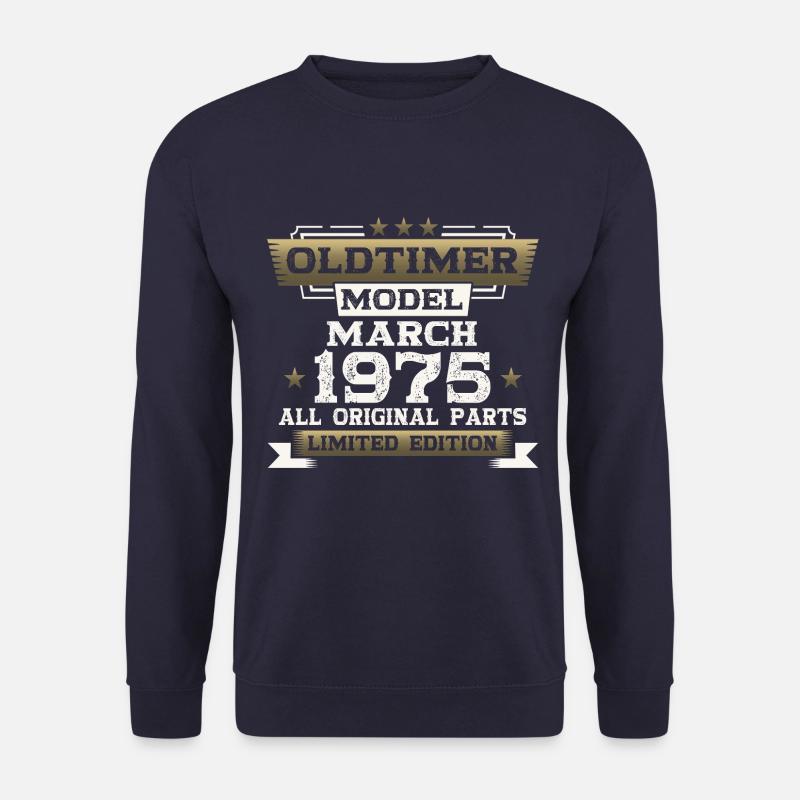 50. Geburtstag Oldtimer Jahrgang 1975 Oldtimer fun - Unisex Pullover - Navy