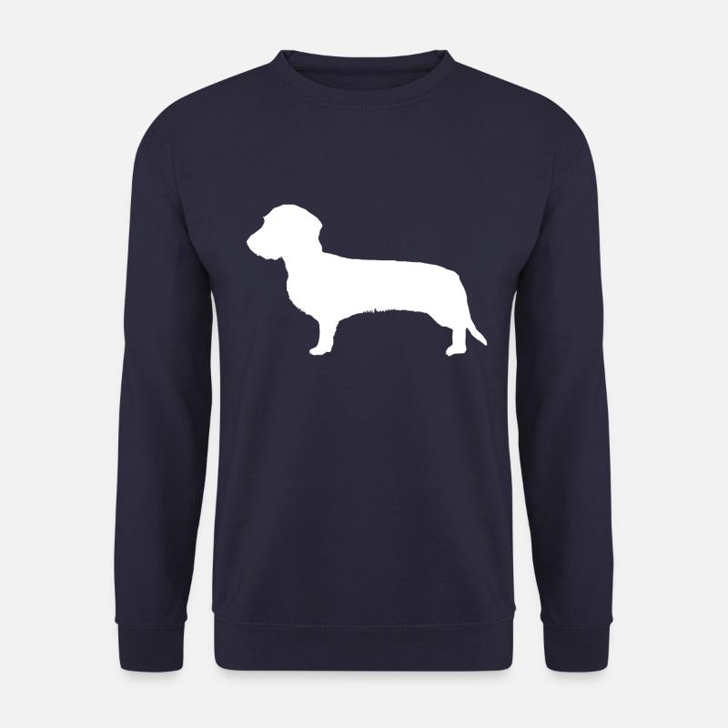 Teckel silhouette cadeau teckel teckel - Sweat-shirt Unisexe - marine
