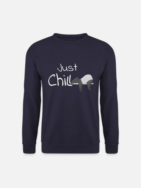 Just Chill Tapir Lustig Lässiges Chiller Geschenk - Unisex Pullover - Navy
