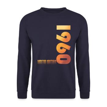 65th Birthday Original 1960 Vintage 1960 - Unisex Sweatshirt - navy - Front - Alina (178cm) & Michal (187cm)