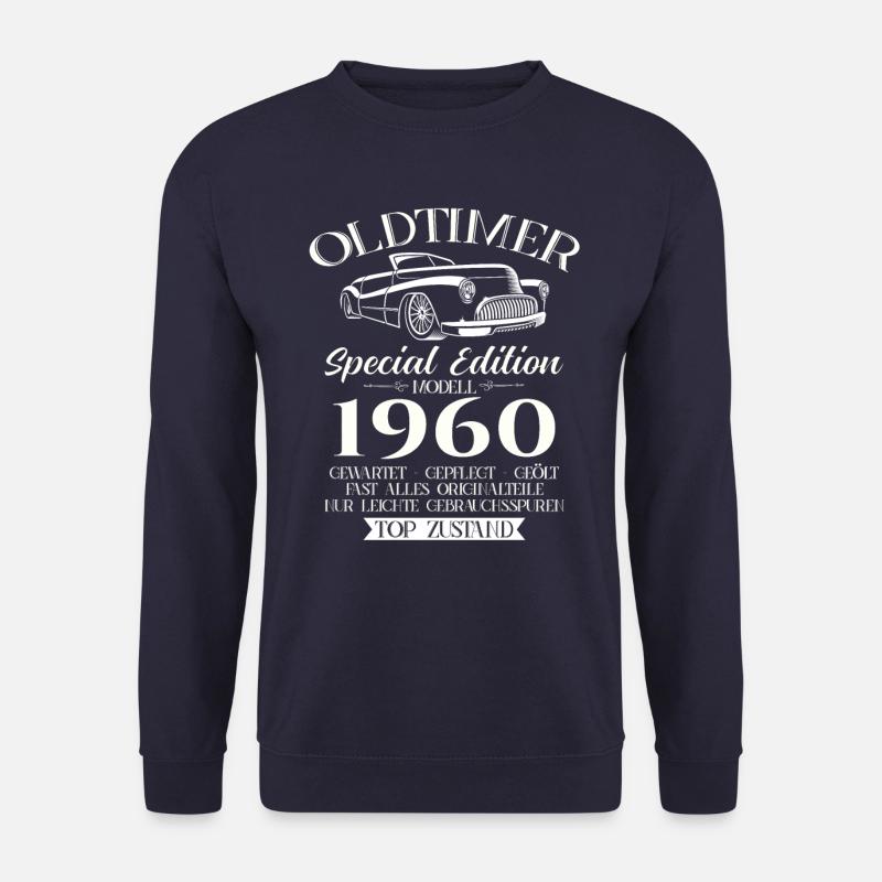 Oldtimer 1960 Jahrgang 1960 65. Geburtstag 1960 - Unisex Pullover - Navy