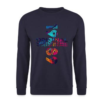 35. Geburtstag Baujahr 1989 Jahrgang 1989 Original - Unisex Pullover - Navy - Vorne - Alina (178cm) & Michal (187cm)