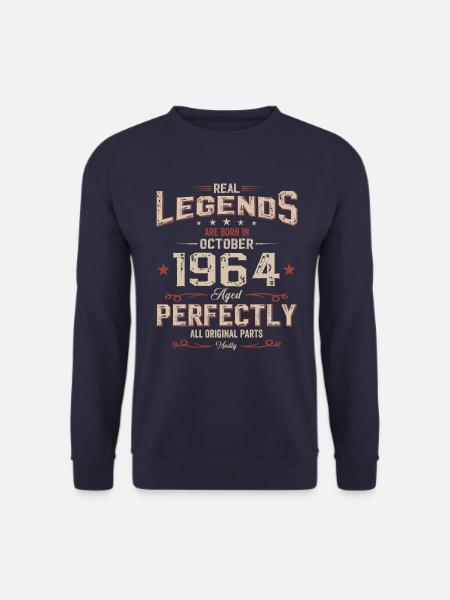 60. Geburtstag Original Oktober 1964 Jahrgang 64 - Unisex Pullover - Navy