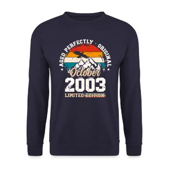 21e anniversaire Original Legend 2003 03 octobre - Sweat-shirt Unisexe - marine - Devant - Alina (178cm) & Michal (187cm)
