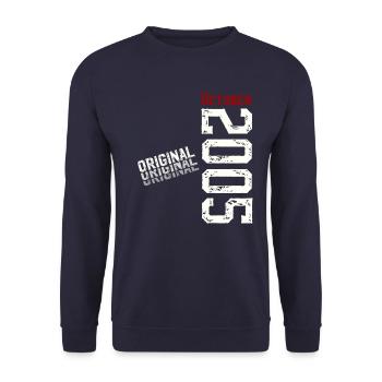30e anniversaire Original octobre 1995 Volume 95 - Sweat-shirt Unisexe - marine - Devant - Alina (178cm) & Michal (187cm)