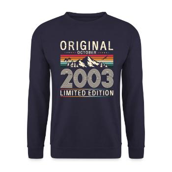21e anniversaire Original Legend 2003 03 octobre - Sweat-shirt Unisexe - marine - Devant - Alina (178cm) & Michal (187cm)