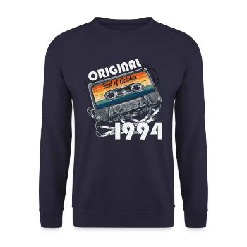 30. Geburtstag Legende Oktober 1994 Jahrgang 94 - Unisex Pullover - Navy - Vorne - Alina (178cm) & Michal (187cm)